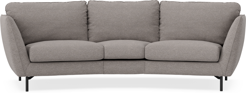 Madison - 3-sits soffa svängd, 70 cm - Grå