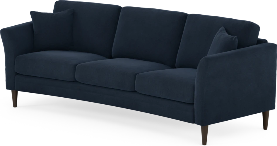 Eden - 3-sits soffa svängd - Blå