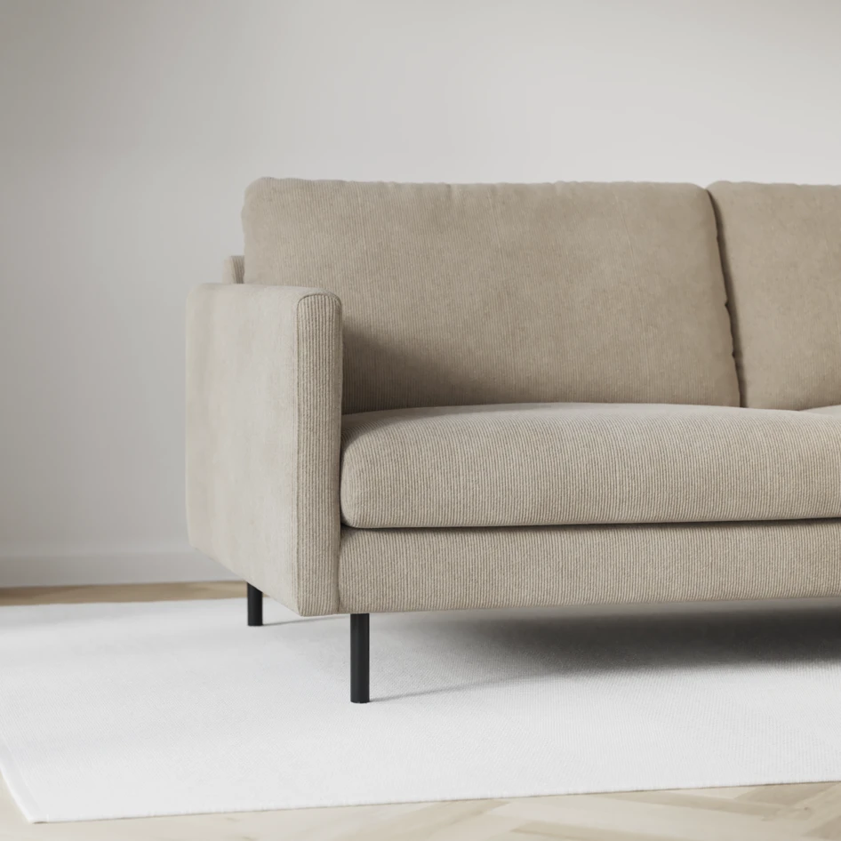 Madison - 2-sits soffa med divan vänster och schäslong höger - Beige
