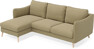 Madison Lux - 2-sits soffa med schäslong vänster - Gul