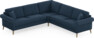 Eden - Hörnsoffa, 2,5+2,5-sits - Blå