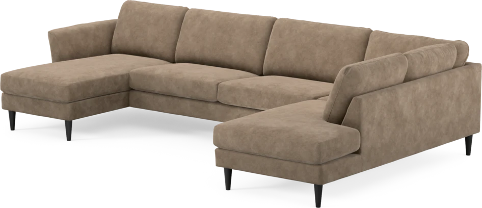 Bridge - 3-sits soffa med schäslong vänster och divan höger - Beige