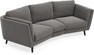 Madison - 3-sits soffa svängd, 70 cm - Brun