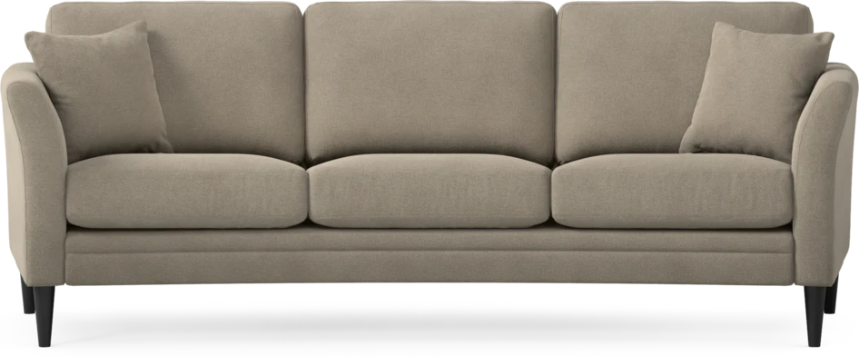 Eden - 3-sits soffa svängd - Beige