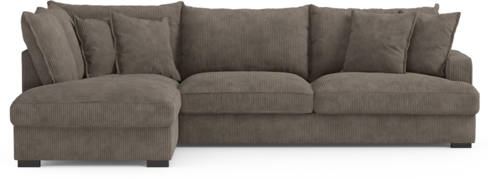 Mila, 3-sits soffa med divan vänster