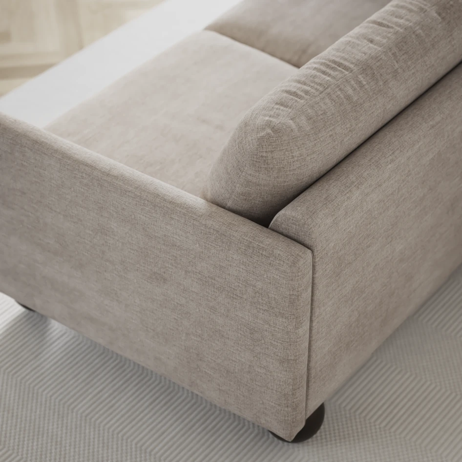 Madison Lux - 2-sits soffa med divan vänster och schäslong höger - Beige