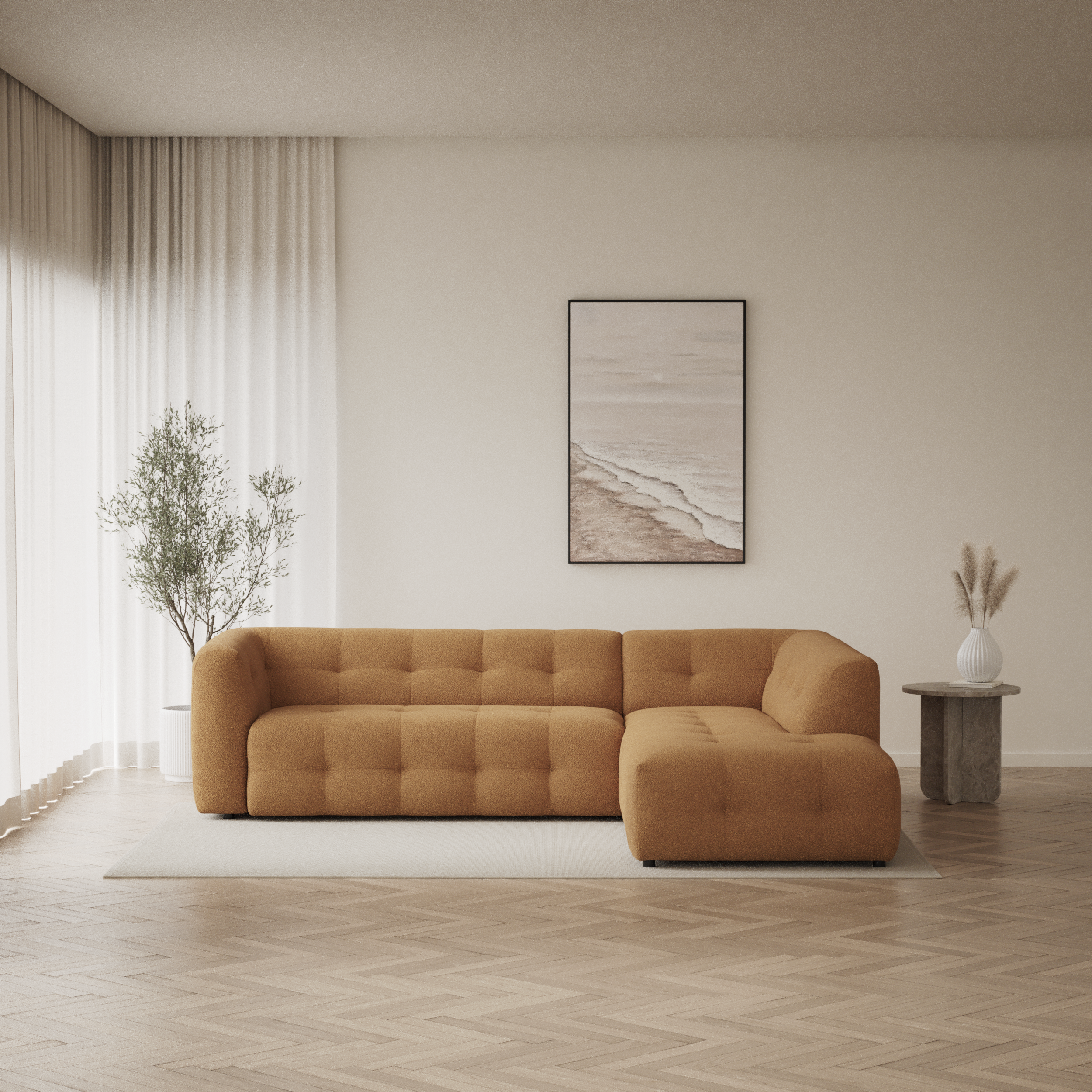 Bella - 3-sits soffa med divan höger - inspiration