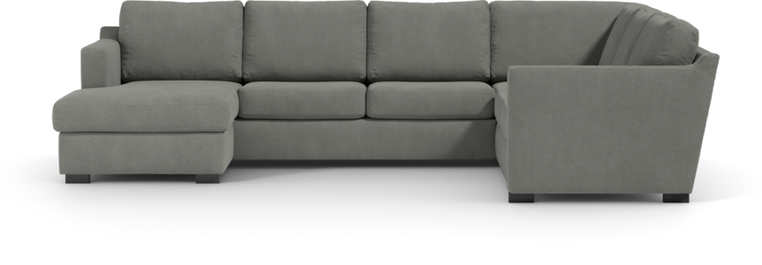 Friday - Hörnsoffa, 3+2-sits med schäslong vänster - Grå
