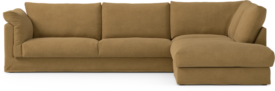 Cherrie Klädsel - Klädsel till 3-sits soffa med divan höger - Gul