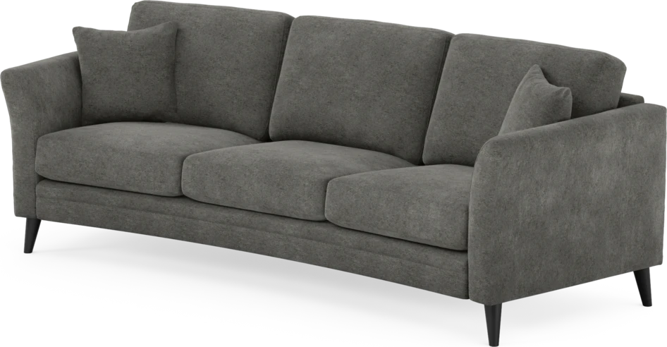 Eden - 3-sits soffa svängd - Grå