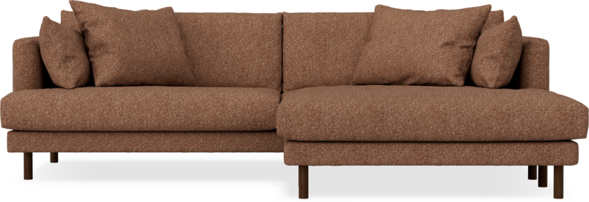 Harper - 4-sits med schäslong XL höger - Orange