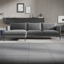 Impression Delux - 3-sits soffa med schäslong vänster - Grå