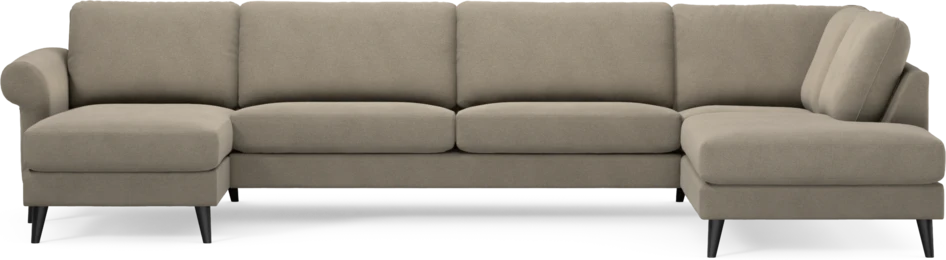 Bridge - 3-sits soffa med schäslong vänster och divan höger - Beige