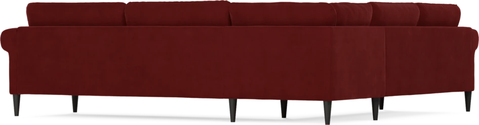Bridge - Hörnsoffa, 2+3-sits - Röd