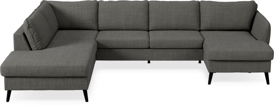 County - 3-sits soffa med divan vänster och schäslong höger - Grå