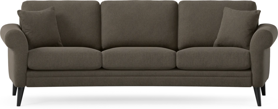 Eden - 3-sits soffa svängd - Brun