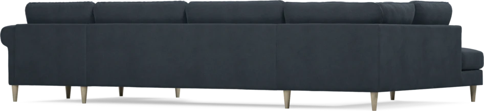 Bridge - 3-sits soffa med divan vänster och schäslong höger - Blå