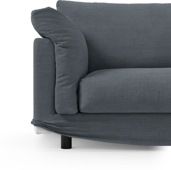 Cherrie Klädsel - Klädsel till 3-sits soffa, hel dyna - Blå