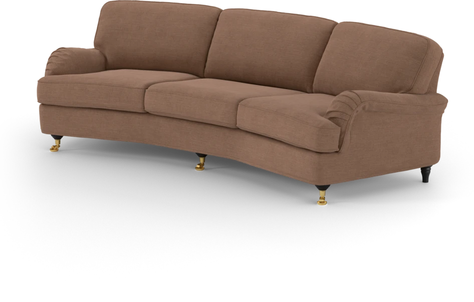 Oxford - 3-sits soffa svängd - Orange