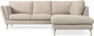 Madison Lux - 2-sits soffa med divan höger - Vit