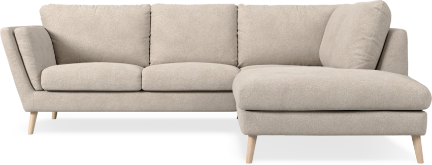 Madison Lux - 2-sits soffa med divan höger - Vit