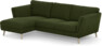 Madison Lux - 2-sits soffa med schäslong vänster - Grön