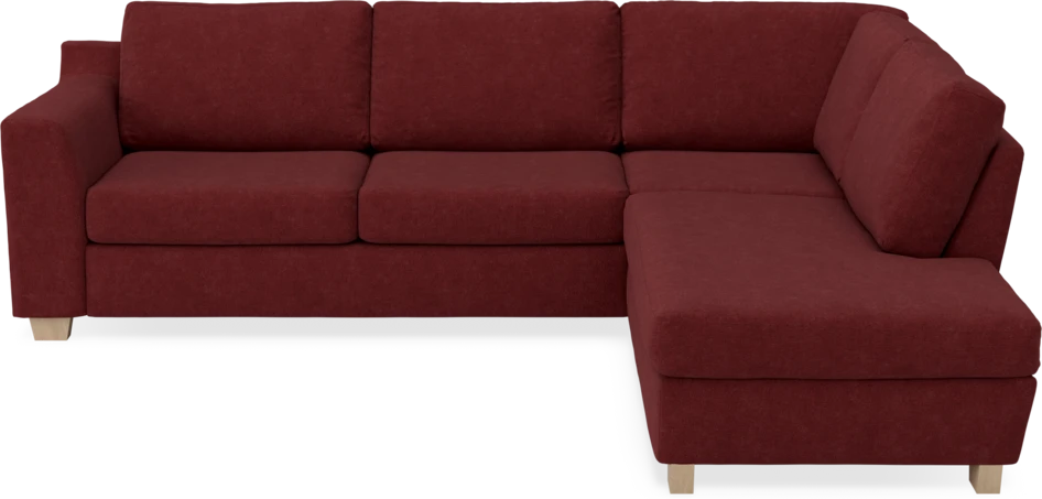 Friday - 2,5-sits soffa med divan höger - Rosa