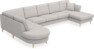 Eden - 3-sits soffa med divan vänster och schäslong höger - Grå