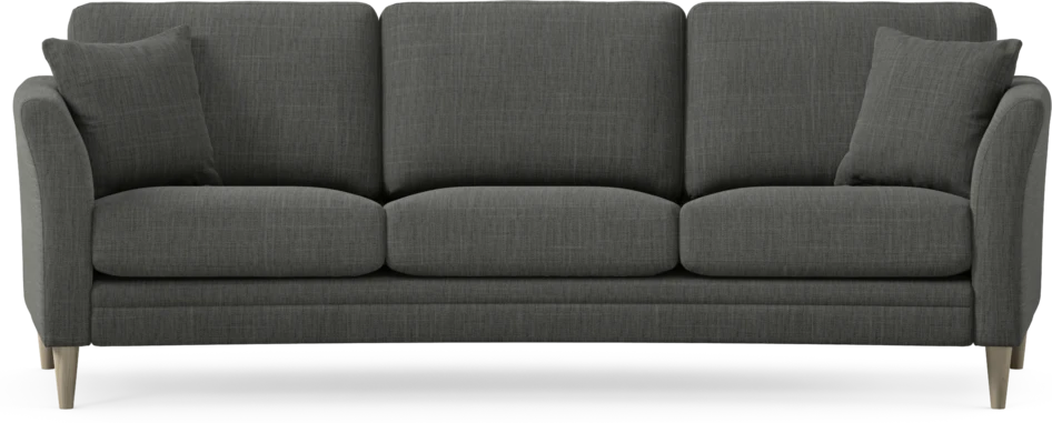 Eden - 3-sits soffa svängd - Grå