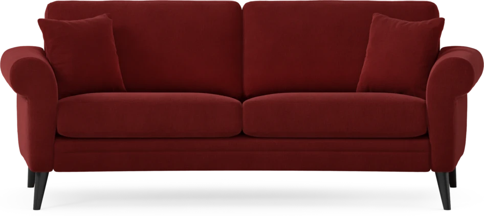 Eden - 2,5-sits soffa svängd - Röd