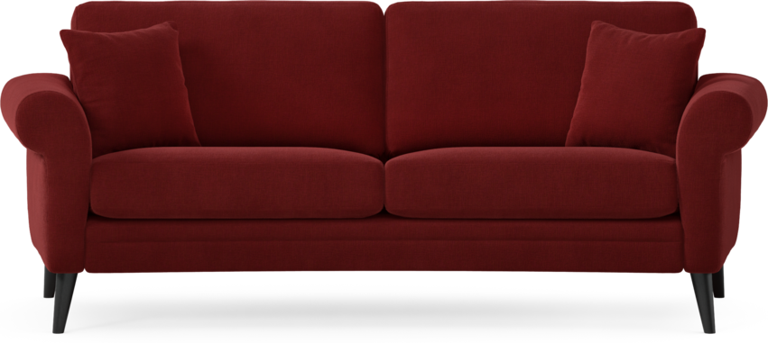 Eden - 2,5-sits soffa svängd - Röd