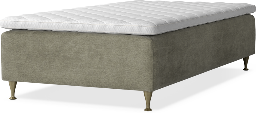 Delux Dream - Ramsäng, enkelsäng med bäddmadrass - Beige