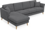 Eden - 3-sits soffa med schäslong - Grå