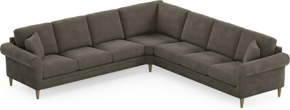 Eden - Hörnsoffa, 3+3-sits - Brun
