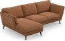 Madison Lux - 2-sits soffa med schäslong vänster - Orange