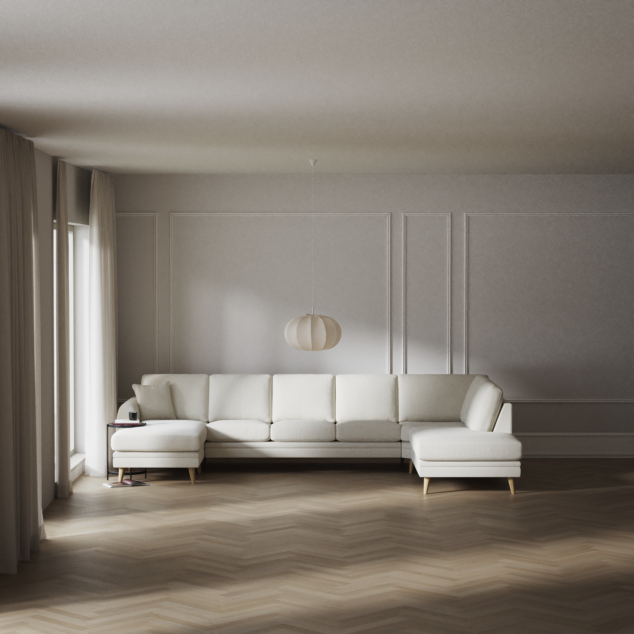 Eden - 3-sits soffa med schäslong vänster och divan höger - inspiration