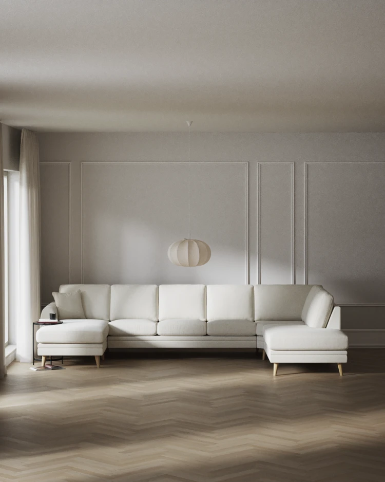 Eden - 3-sits soffa med schäslong vänster och divan höger - inspiration