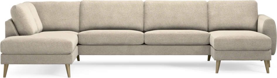 Bridge - 3-sits soffa med divan vänster och schäslong höger - Beige