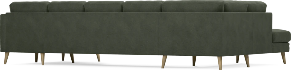 Eden - 3-sits soffa med divan vänster och schäslong höger - Grön