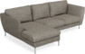 Madison Lux - 2-sits soffa med schäslong vänster - Grå