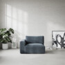 Free - 1,5-sits med armstöd vänster - Blå
