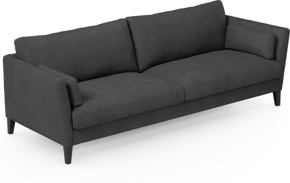 Winston - 4-sits soffa - Svart
