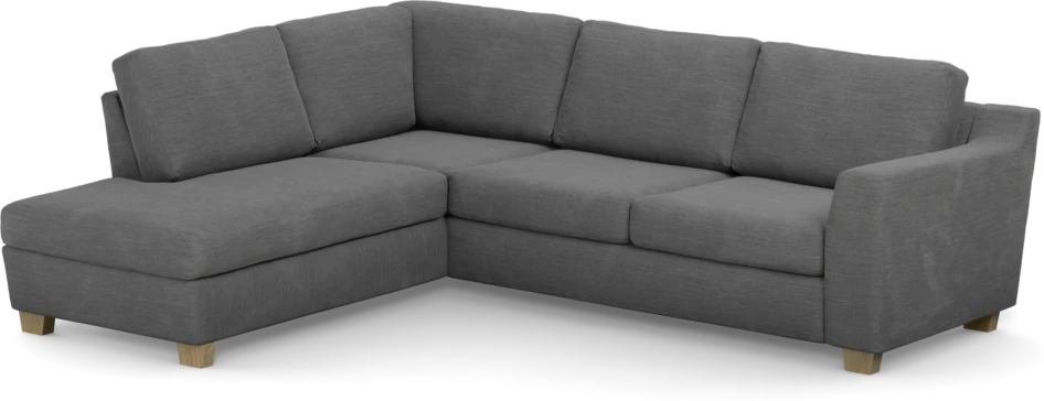 Friday - 2,5-sits soffa med divan vänster - Grå