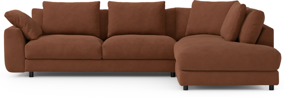 Amie - 3-sits med divan höger - Orange