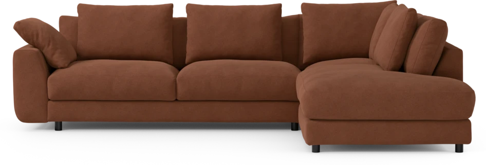 Amie - 3-sits med divan höger - Orange
