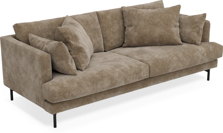 Harper - 3-sits soffa - Brun