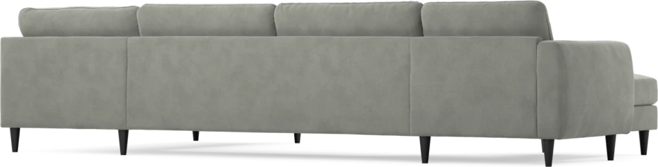 Bridge - 3-sits soffa med schäslong vänster och divan höger - Grå