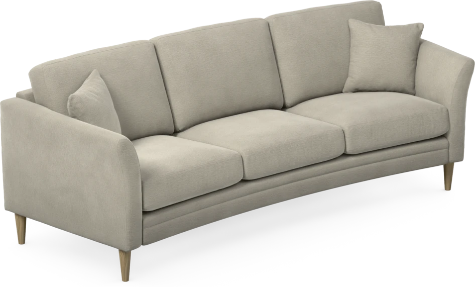 Eden - 3-sits soffa svängd - Brun