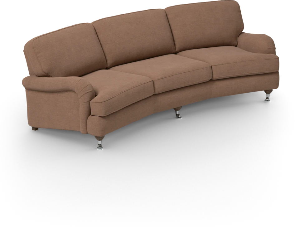 Oxford - 3-sits soffa svängd - Orange