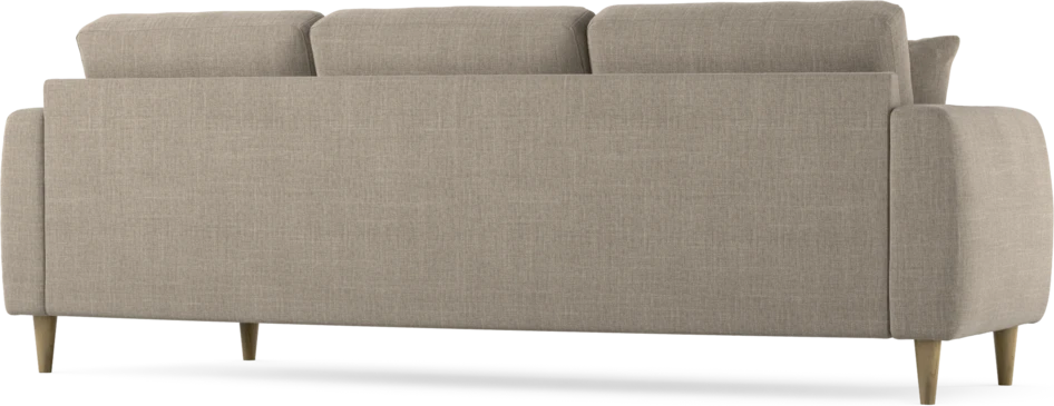 Eden - 3-sits soffa svängd - Beige